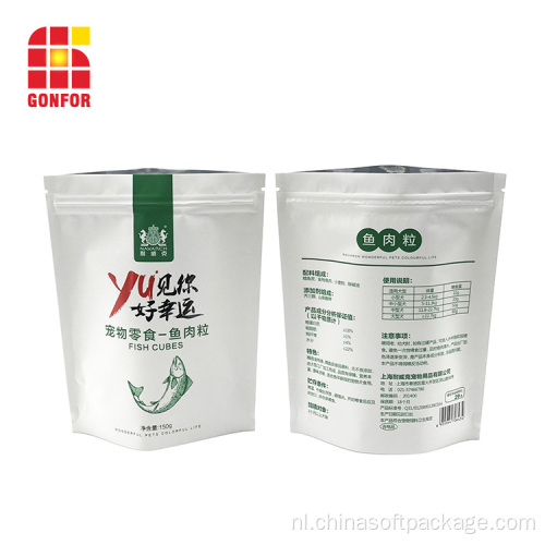 Witte Kraft papieren zak voor de verpakking van voedsel voor huisdieren